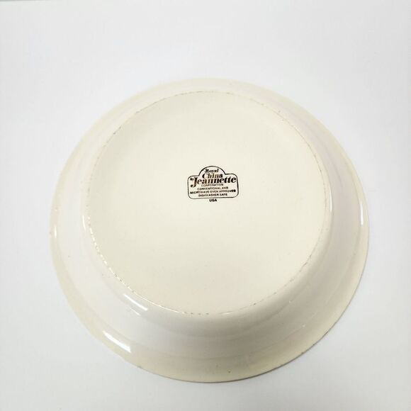 Vintage Royal China by Jeannette Ceramic Pie Pan with Apple Pie Recipe on it 11" - Picture 5 of 7